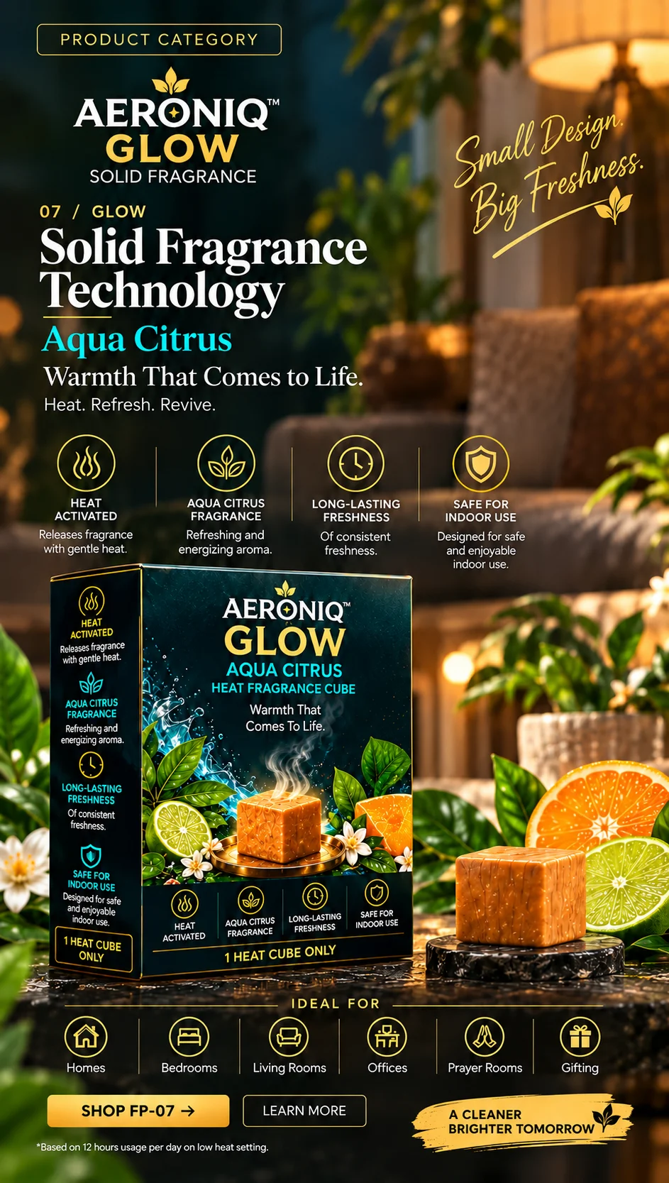 AERONIQ™ GLOW — Aqua Citrus Single